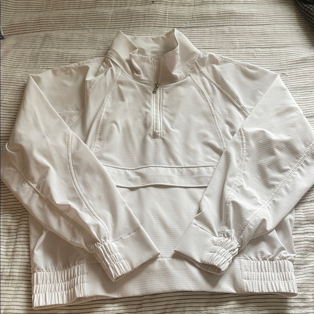 Athleta White Boundless Popover Jacket